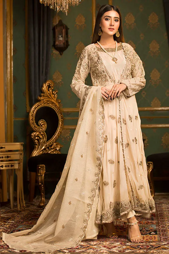 2299-NOORI EMBROIDERED CHIFFON STITCHED