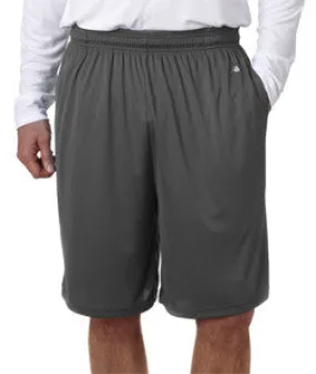 4119 Badger Adult 10" B-Core Performance Shorts With Pocket Graphite