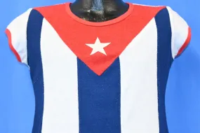80s Cuba Flag Terrycloth Cuban Pride t-shirt Women's Medium