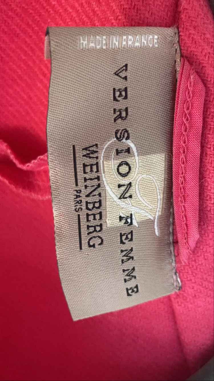 80s Fuchsia Wool-Blend Blazer - L