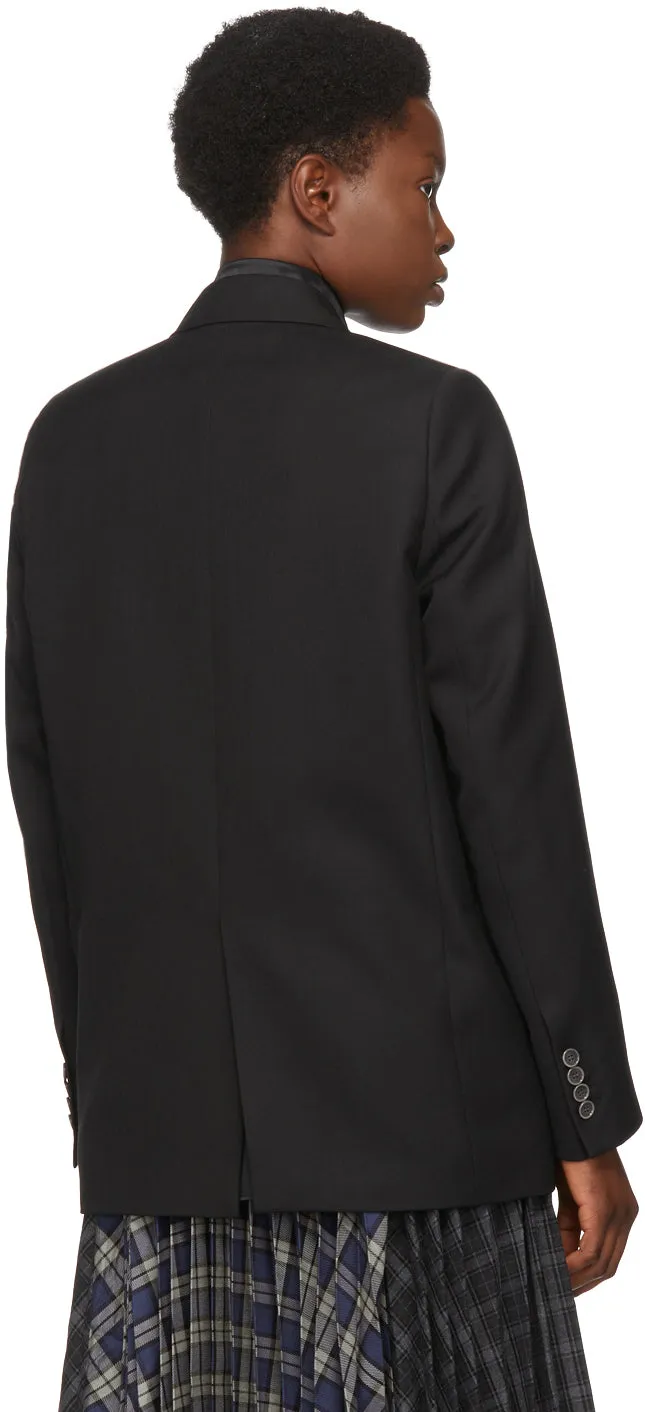 Acne Studios Black Double-Breasted Blazer