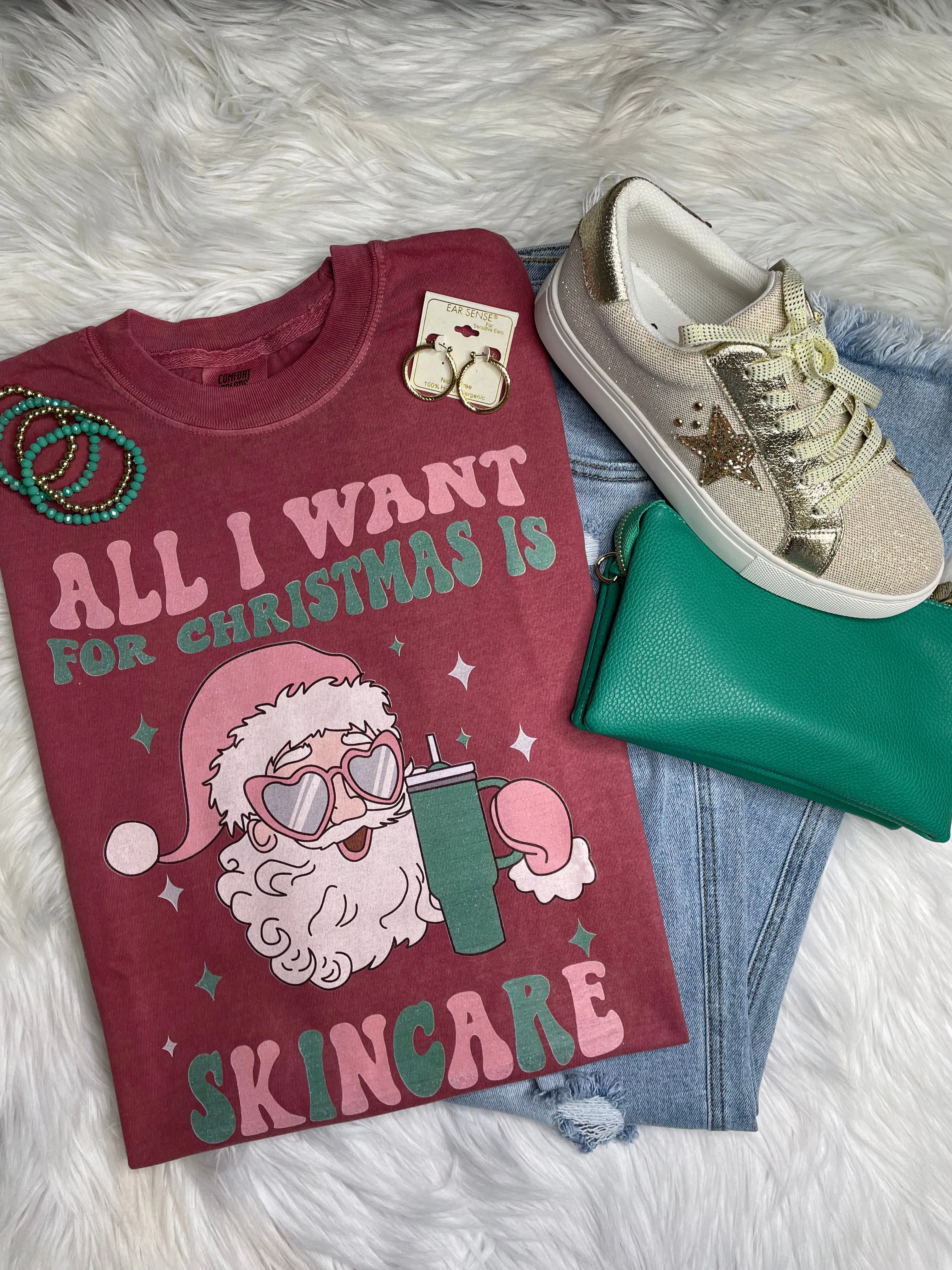 All I Want For Christmas Is Skincare Tee
