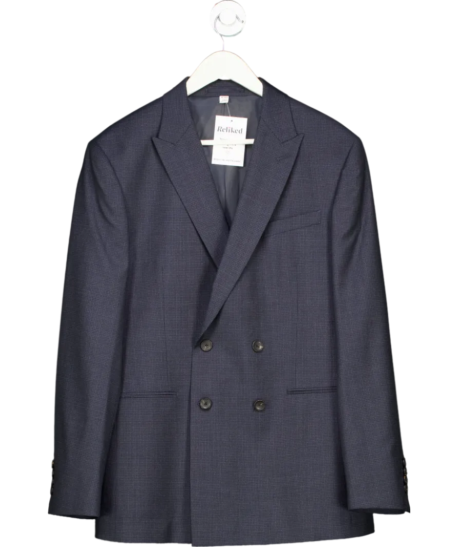 Autograph Blue Rich Wool Blend Suit Blazer UK 40" CHEST