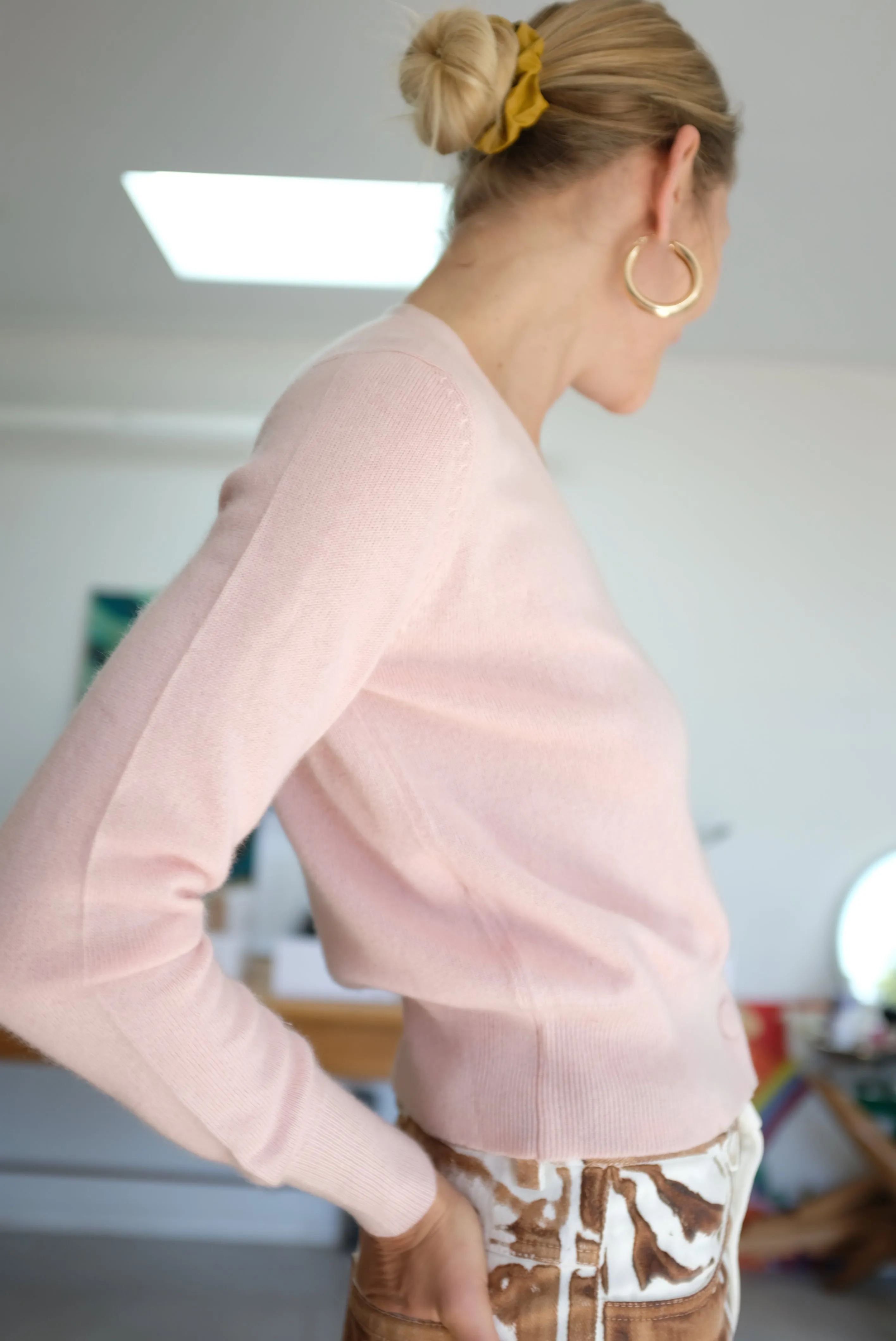 Beklina Cashmere Cardigan Petal