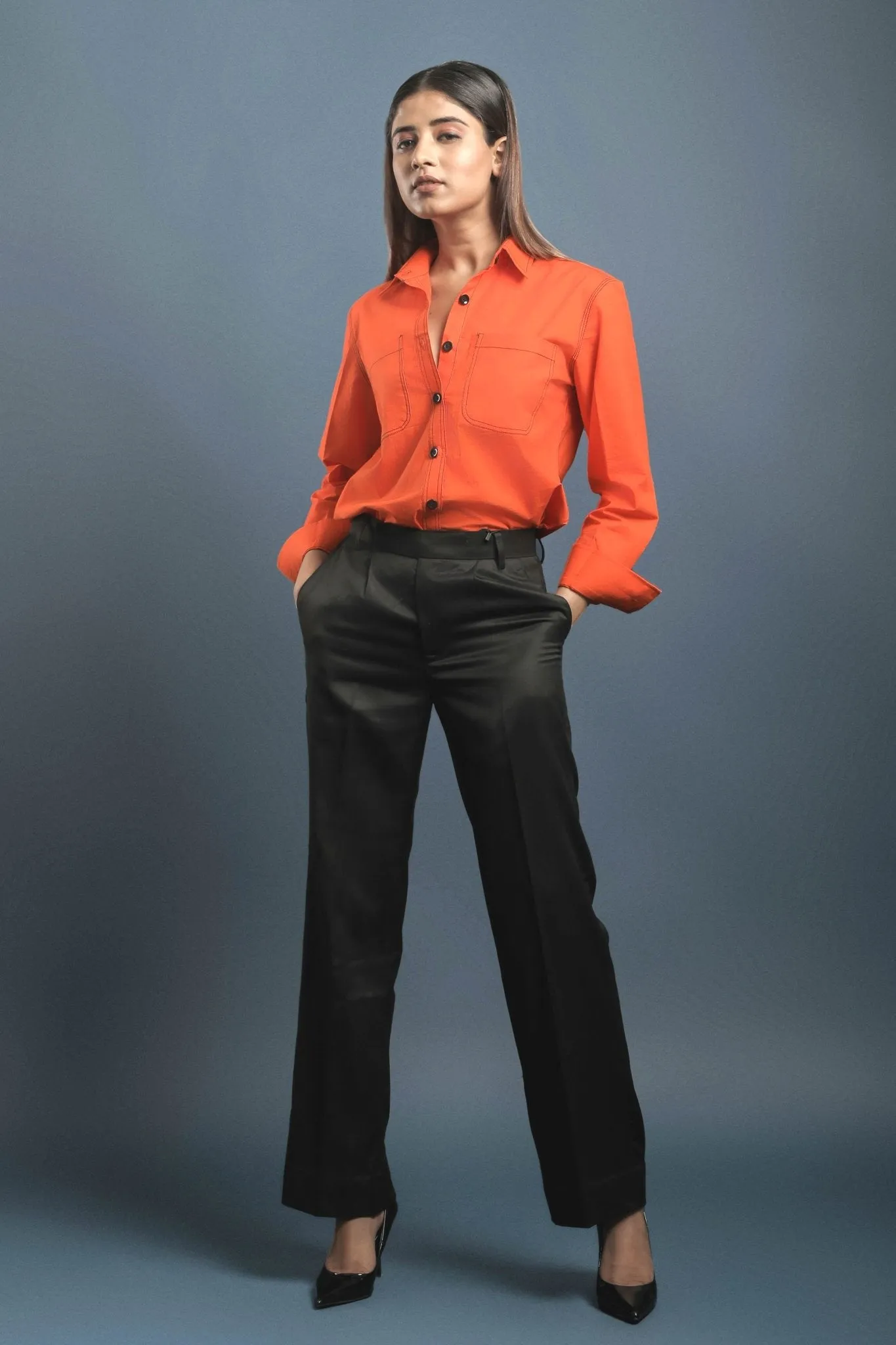 Black Straight Formal Trouser