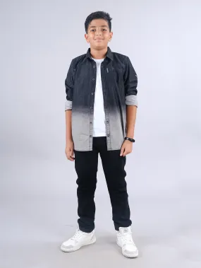 Boys Full Sleeve Denim Shirt & Denim Pant Set