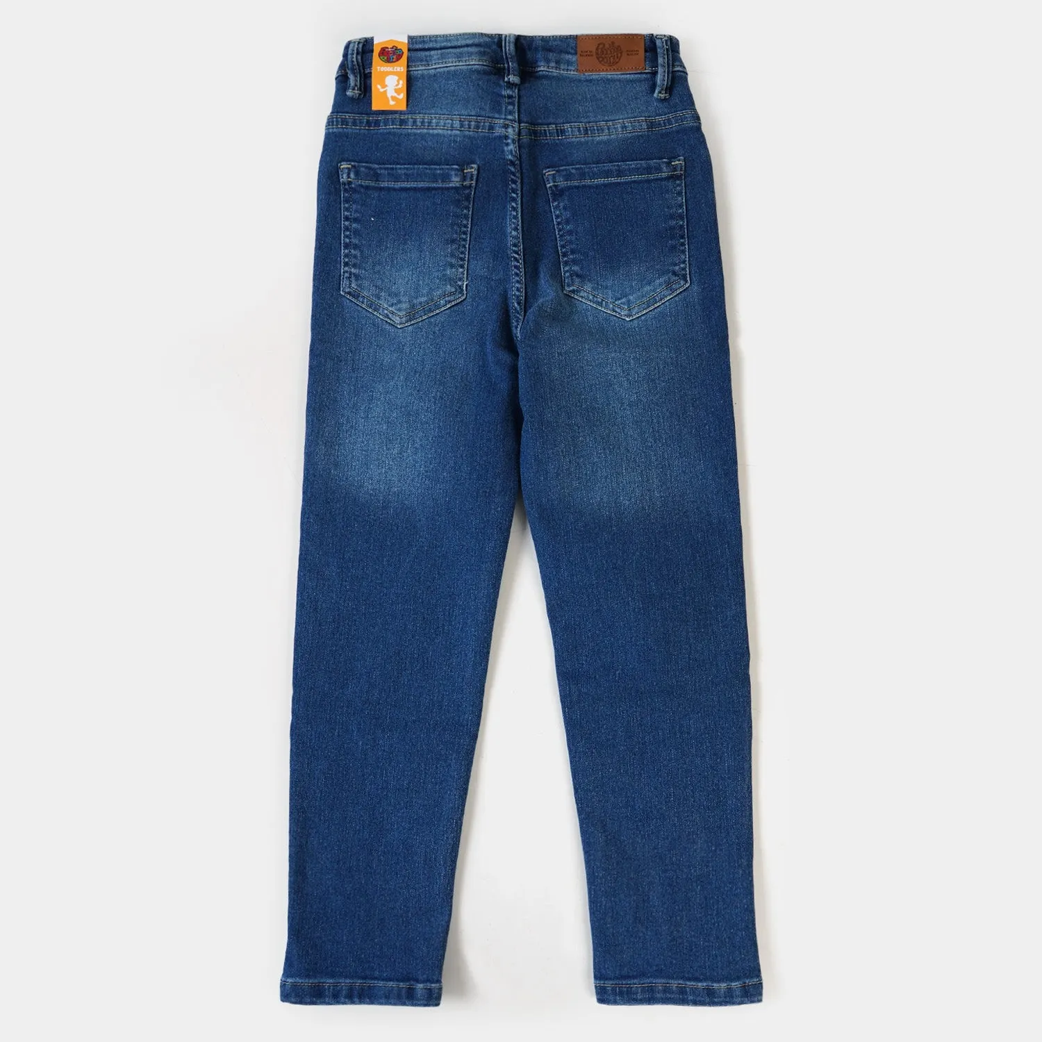 Boys Pant Denim Stay On Track - Mid Blue