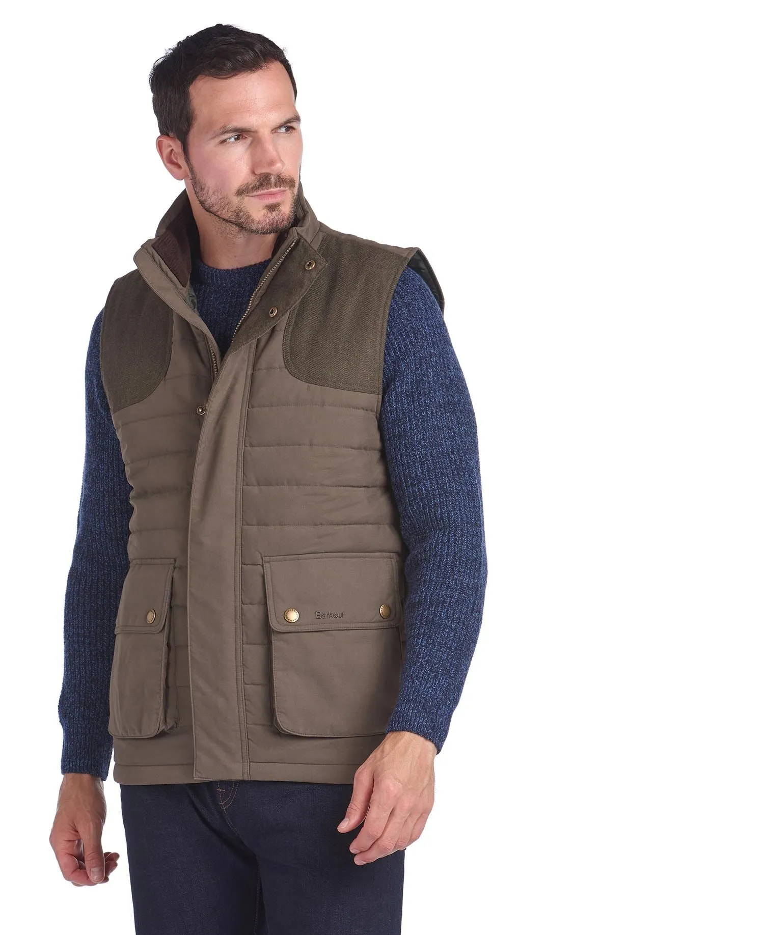 Bradford Quilted Gilet-Forest