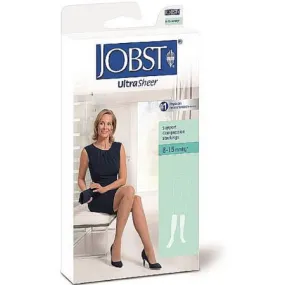 BSN Medical 119229 Jobst Medical Compression Stockings Knee High 8-15 mmHg, UltraSheer, Closed Toe, Standard Length, Sun Bronze Color, Size Small