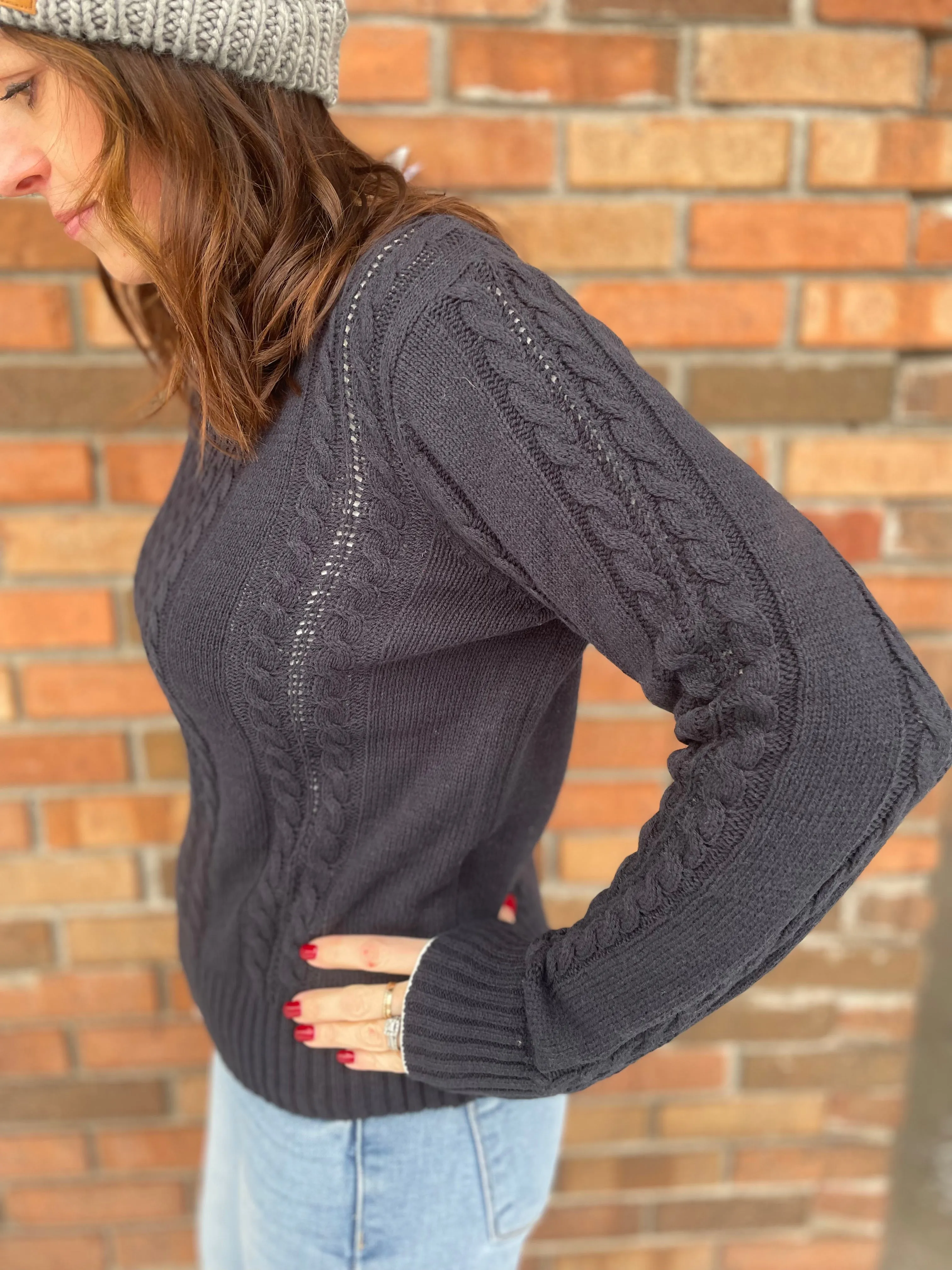 Cable Knit Classic Sweater