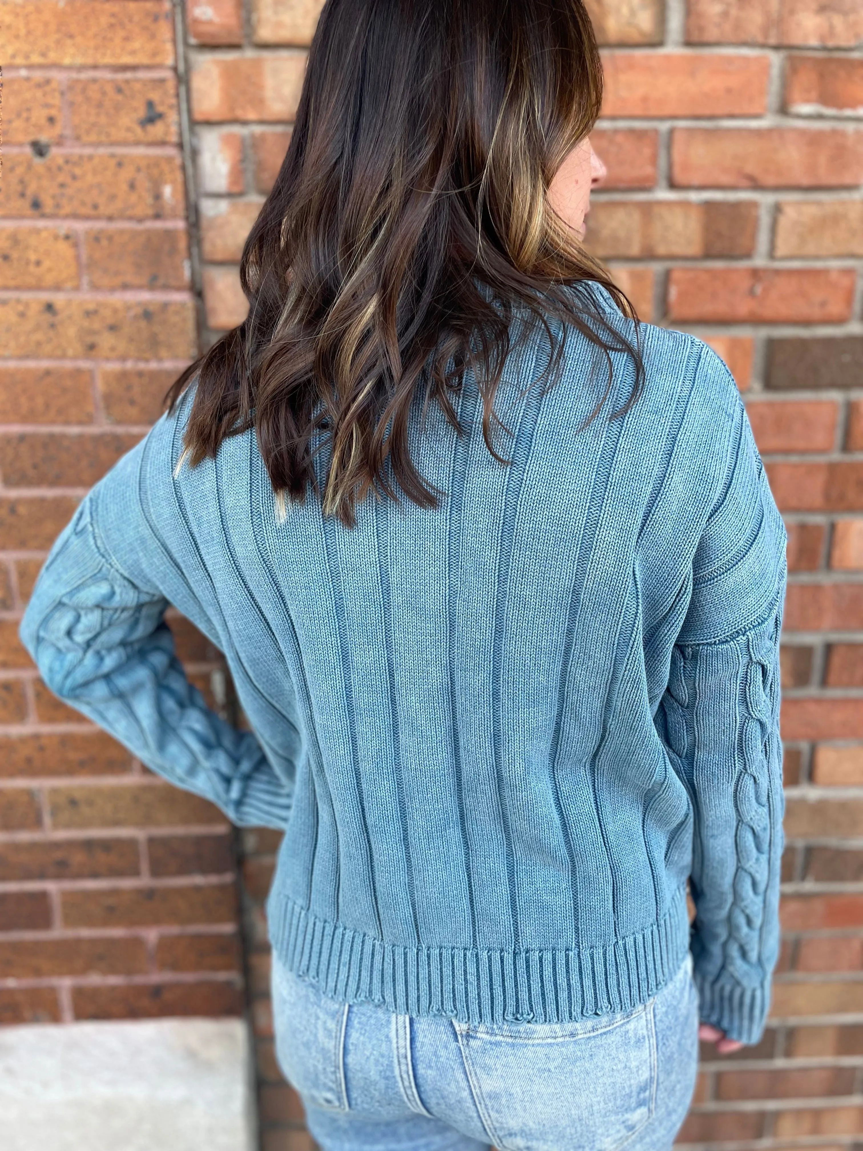 Cable Knit Pullover Sweater