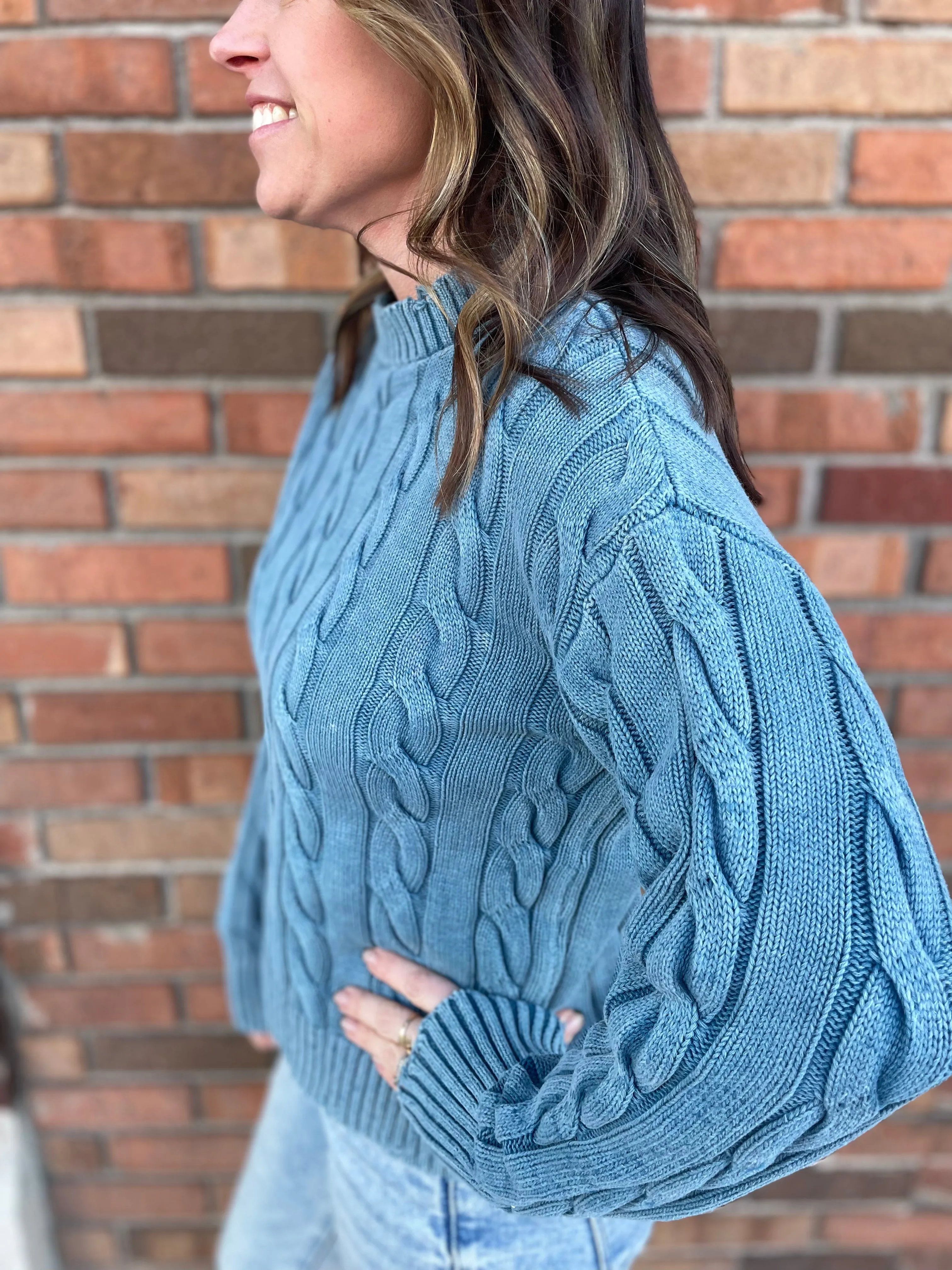 Cable Knit Pullover Sweater