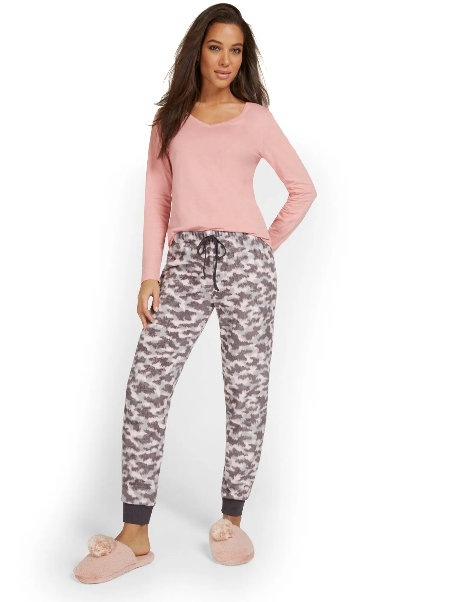 Camo-Print Pajama Pant