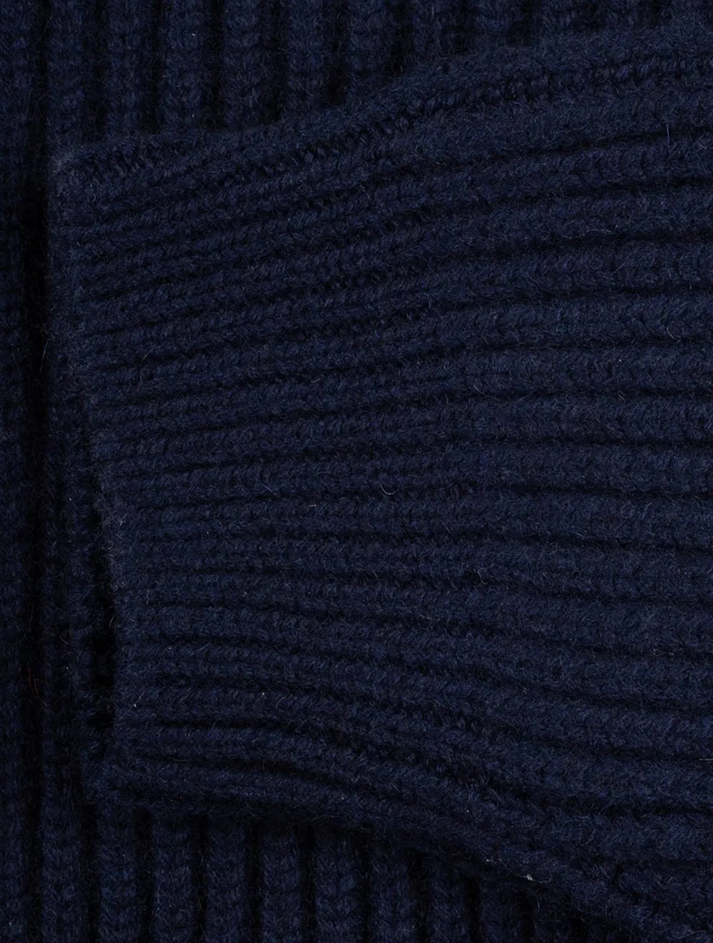 Cashmere Button Knitted Cardigan Navy