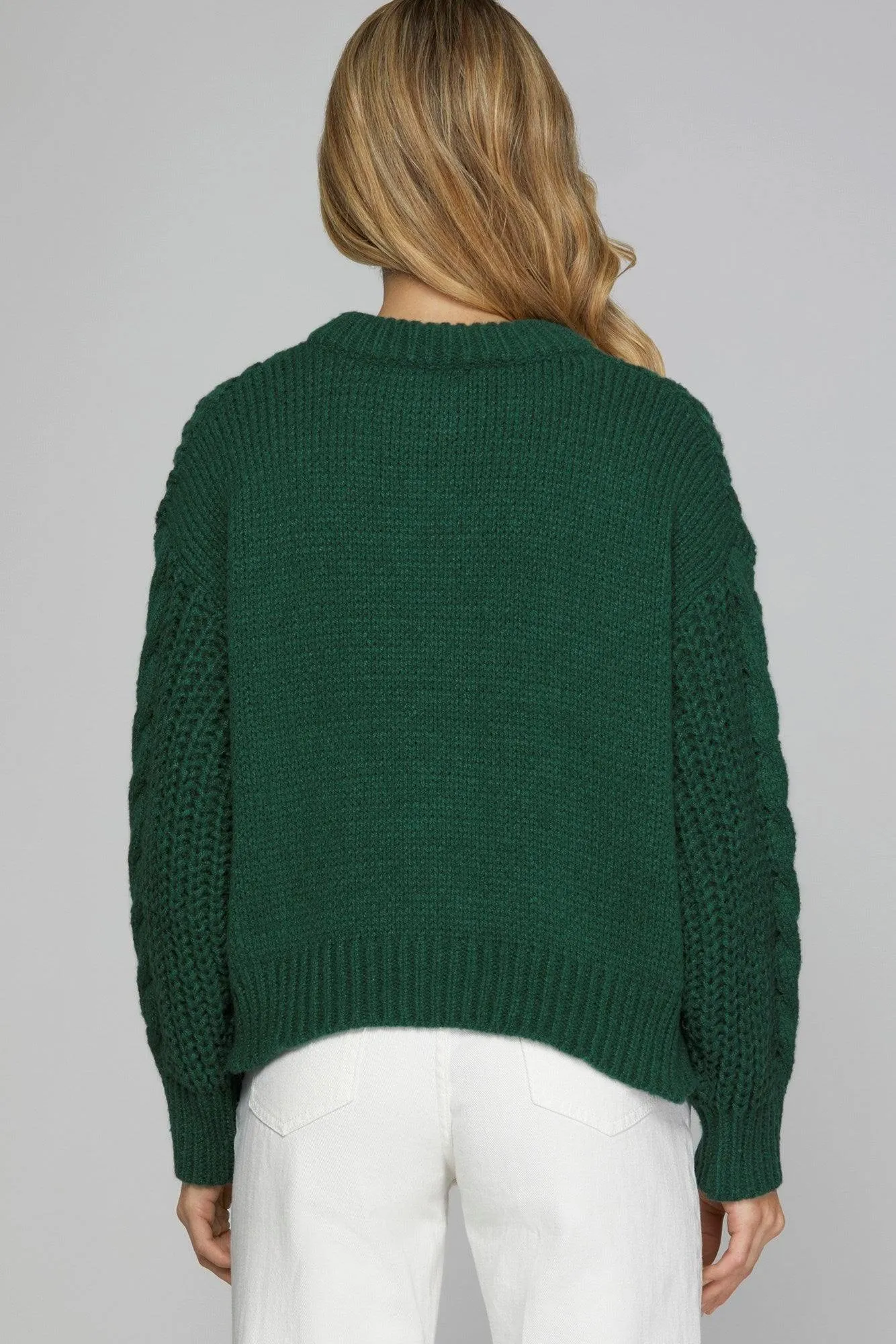 Chunky Cable Knit Cardigan