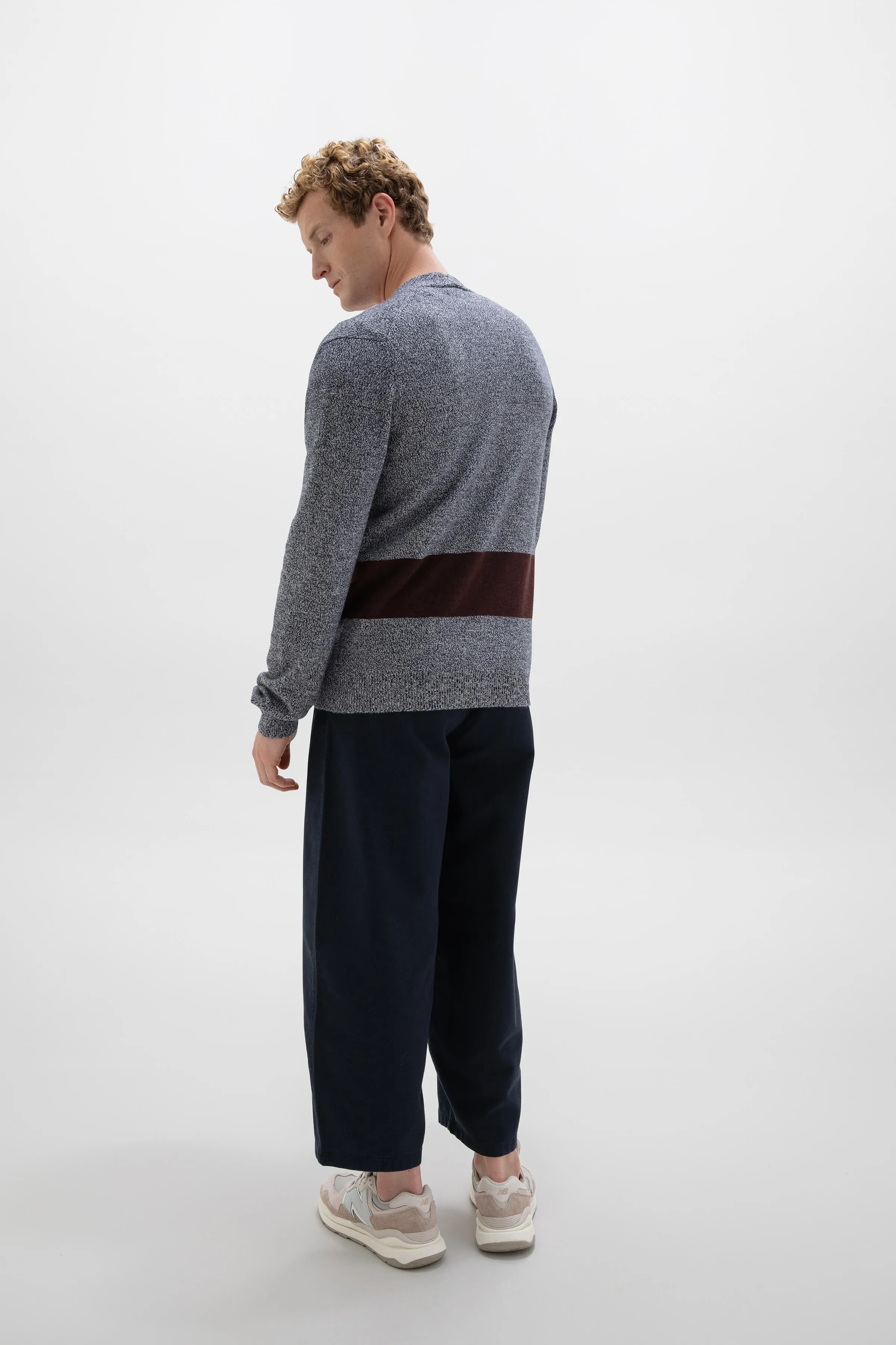 Colour Block Cashmere Cardigan