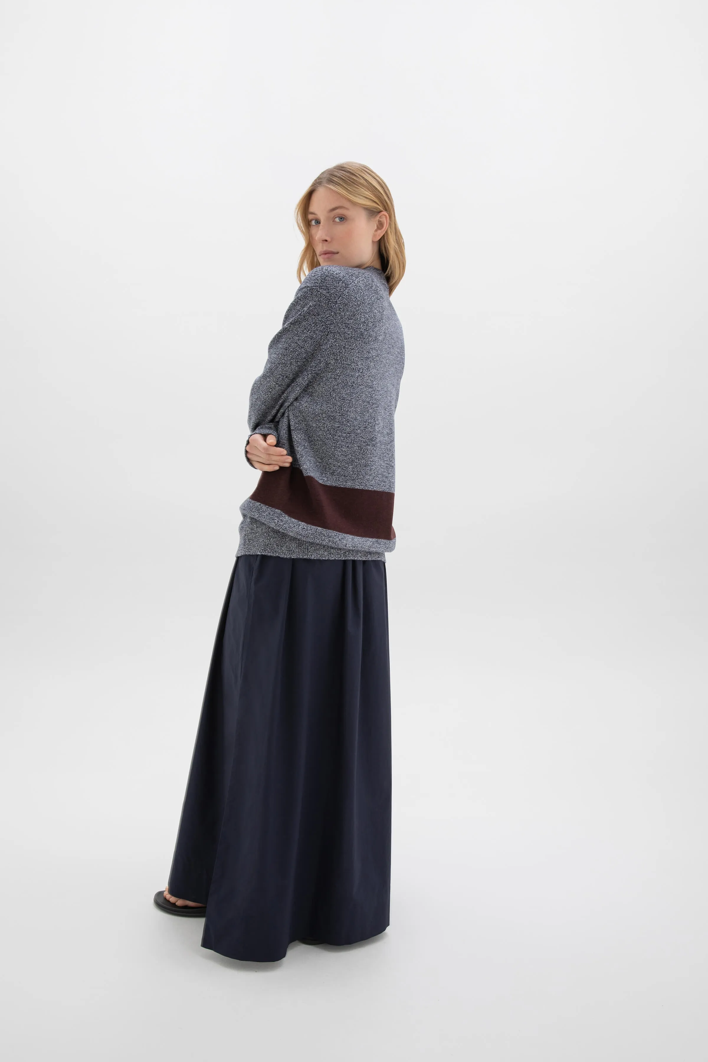 Colour Block Cashmere Cardigan