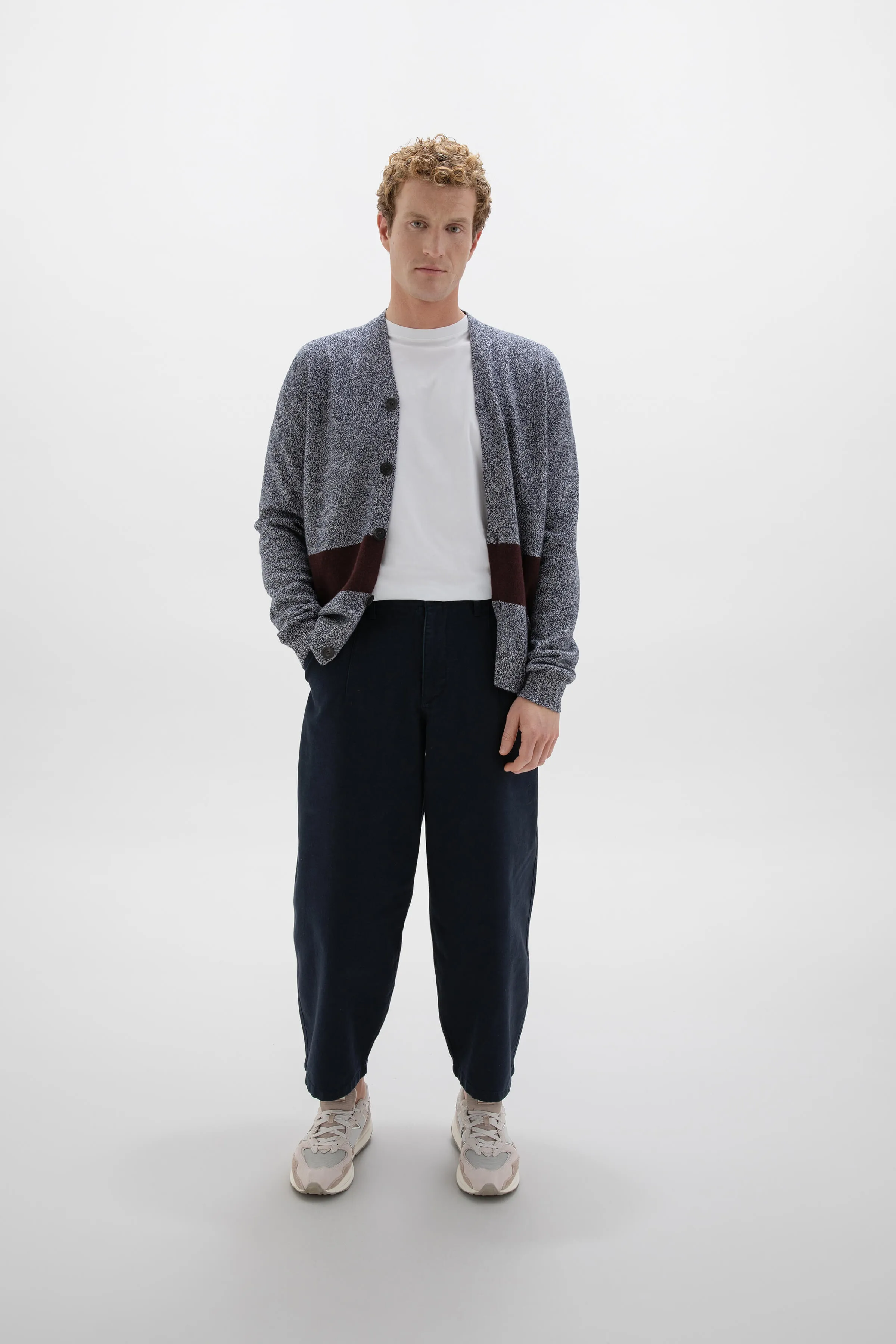 Colour Block Cashmere Cardigan