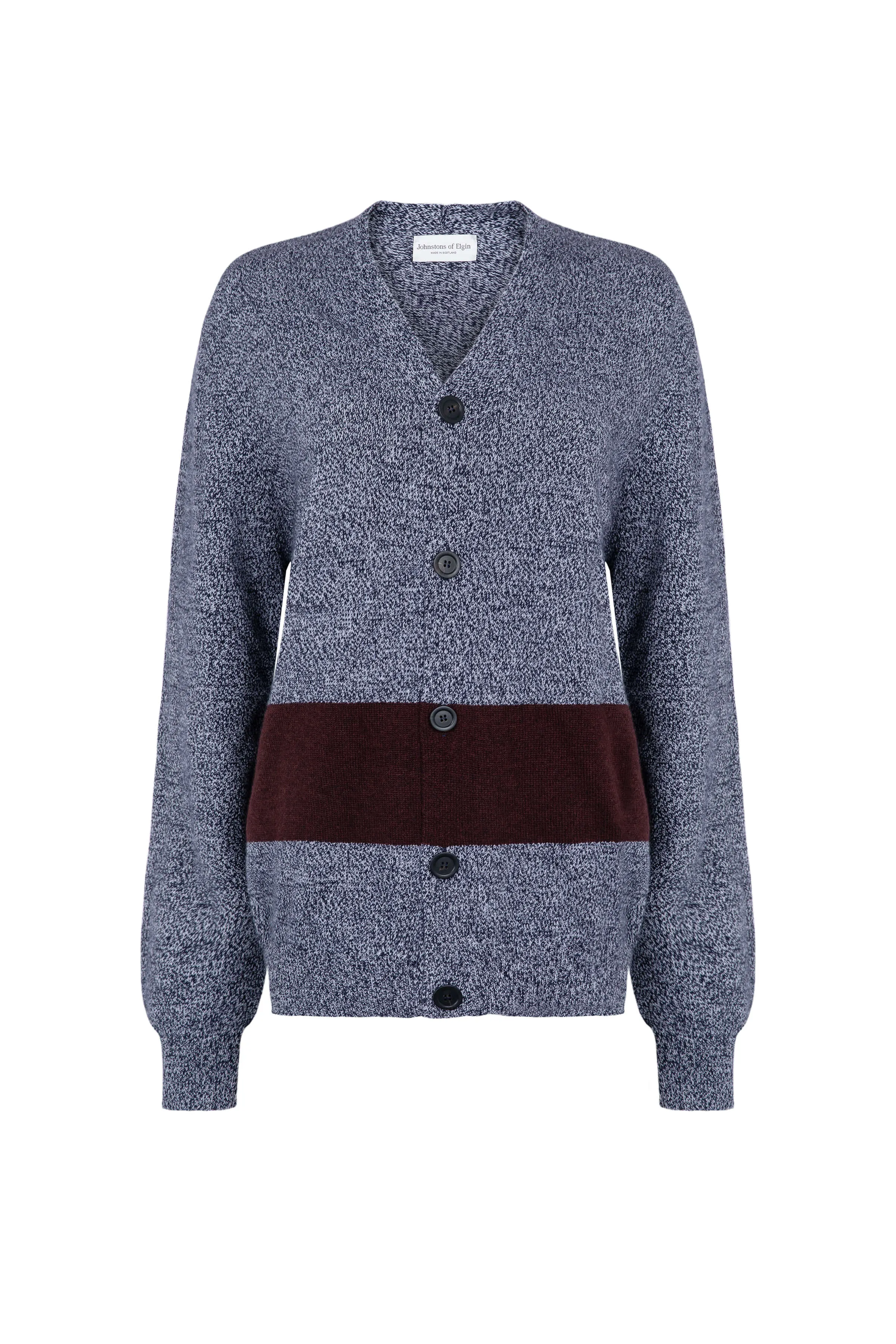 Colour Block Cashmere Cardigan