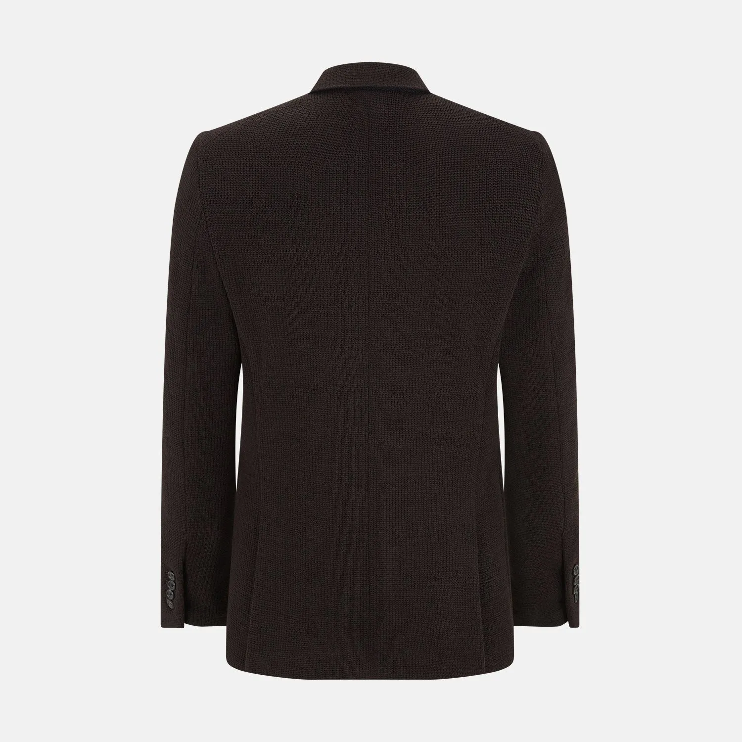 Dark Chocolate Knitted Cambridge Blazer