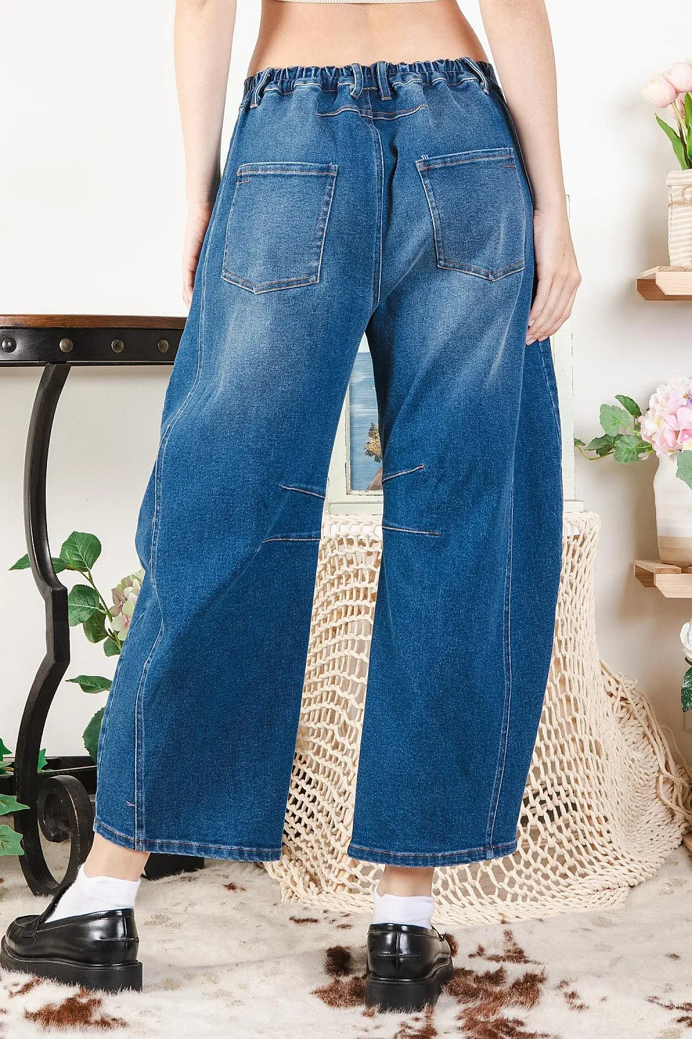 Denim Barrel Denim Pants #072