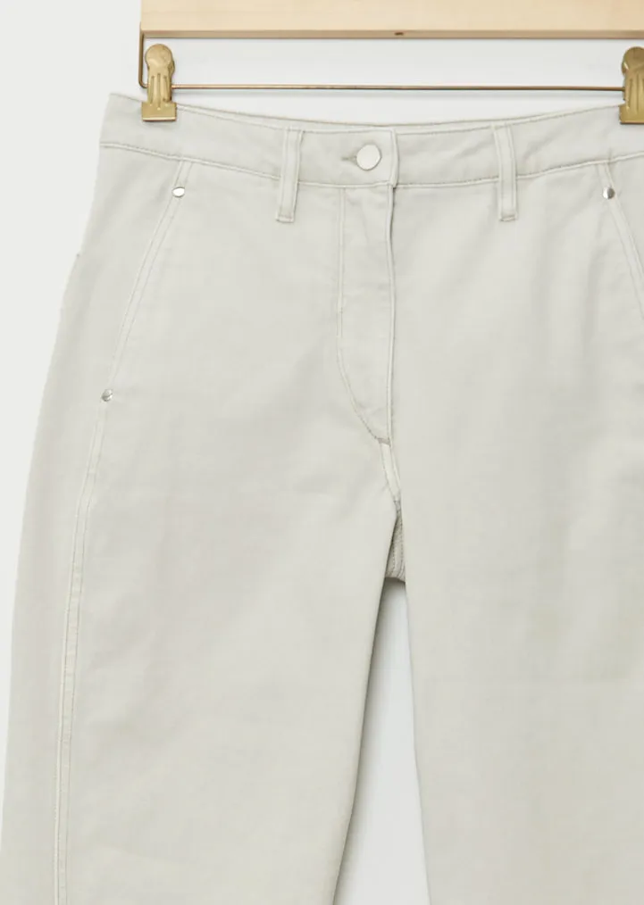 Denim Twisted Pant — Denim Snow Grey