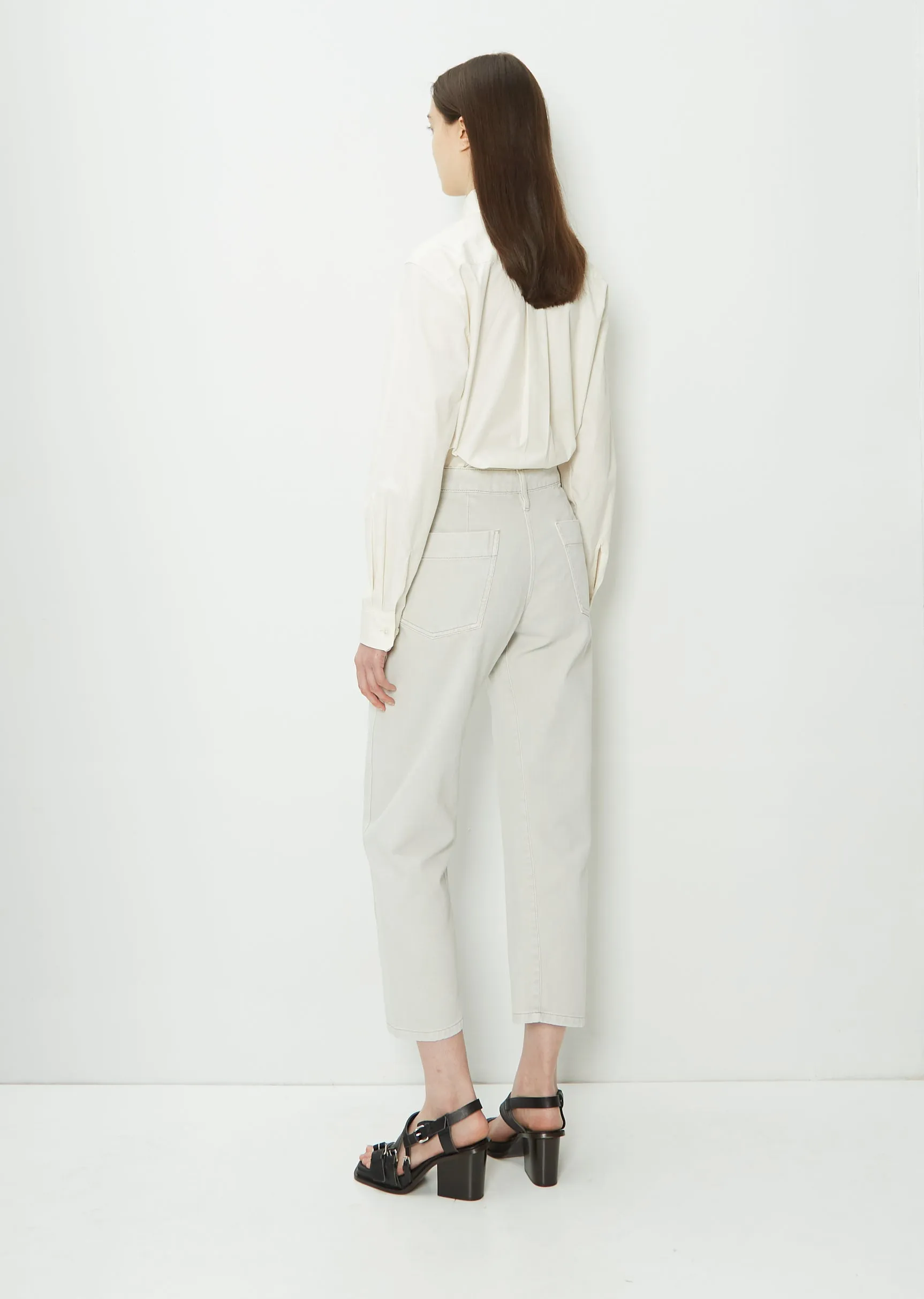 Denim Twisted Pant — Denim Snow Grey