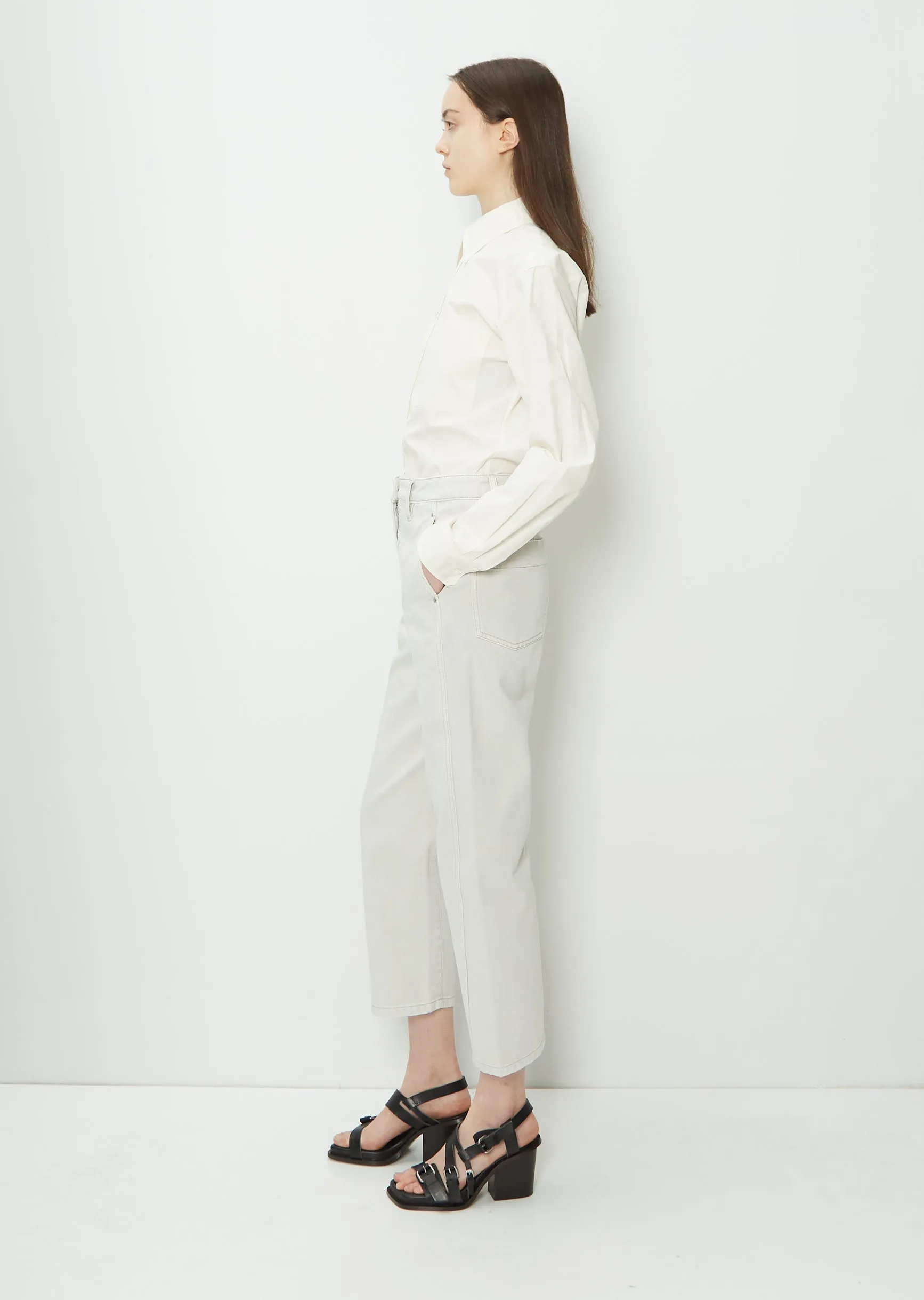 Denim Twisted Pant — Denim Snow Grey