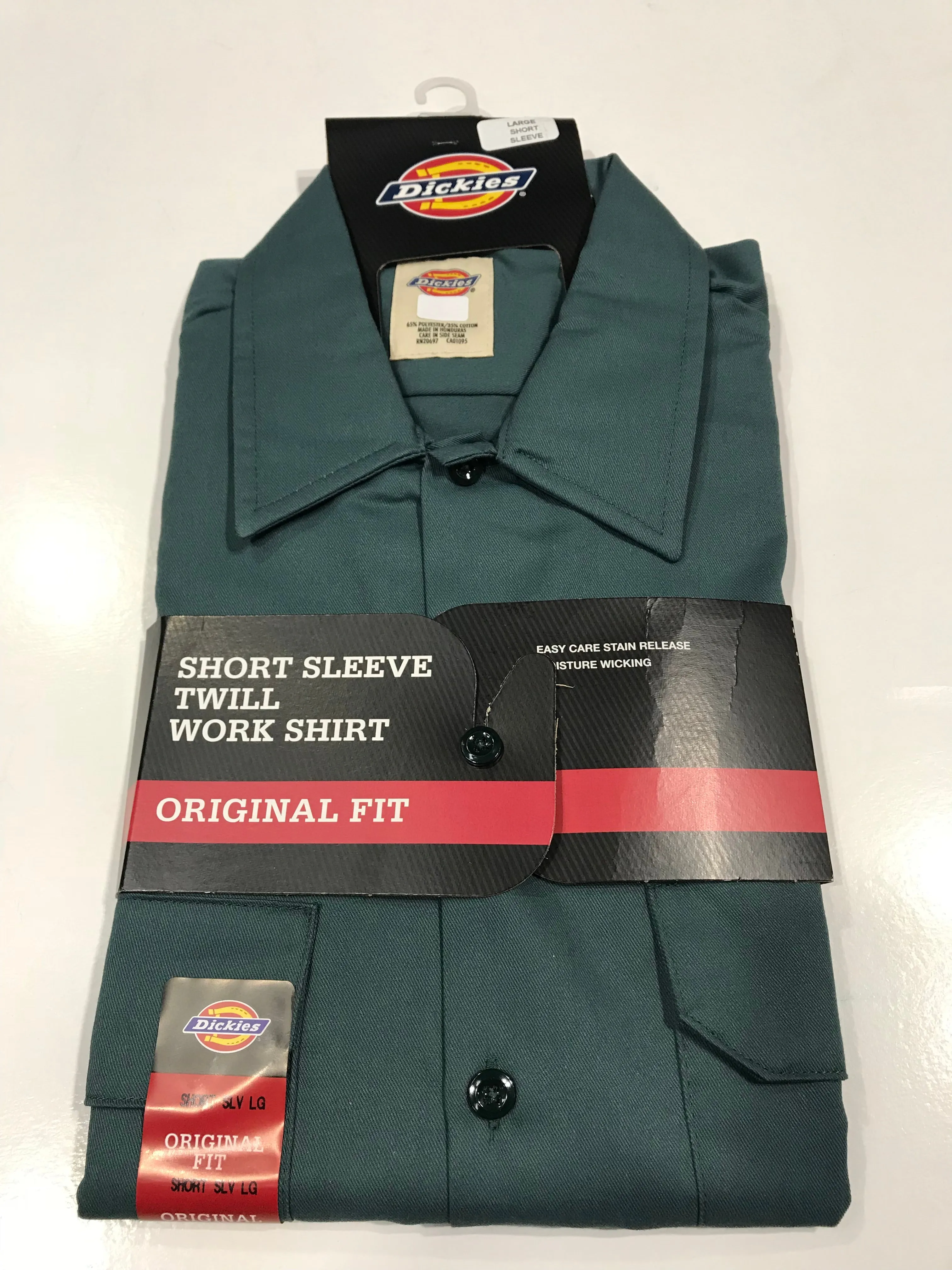Dickies shirt short sleeve twill work shirt DK1574LN dark green