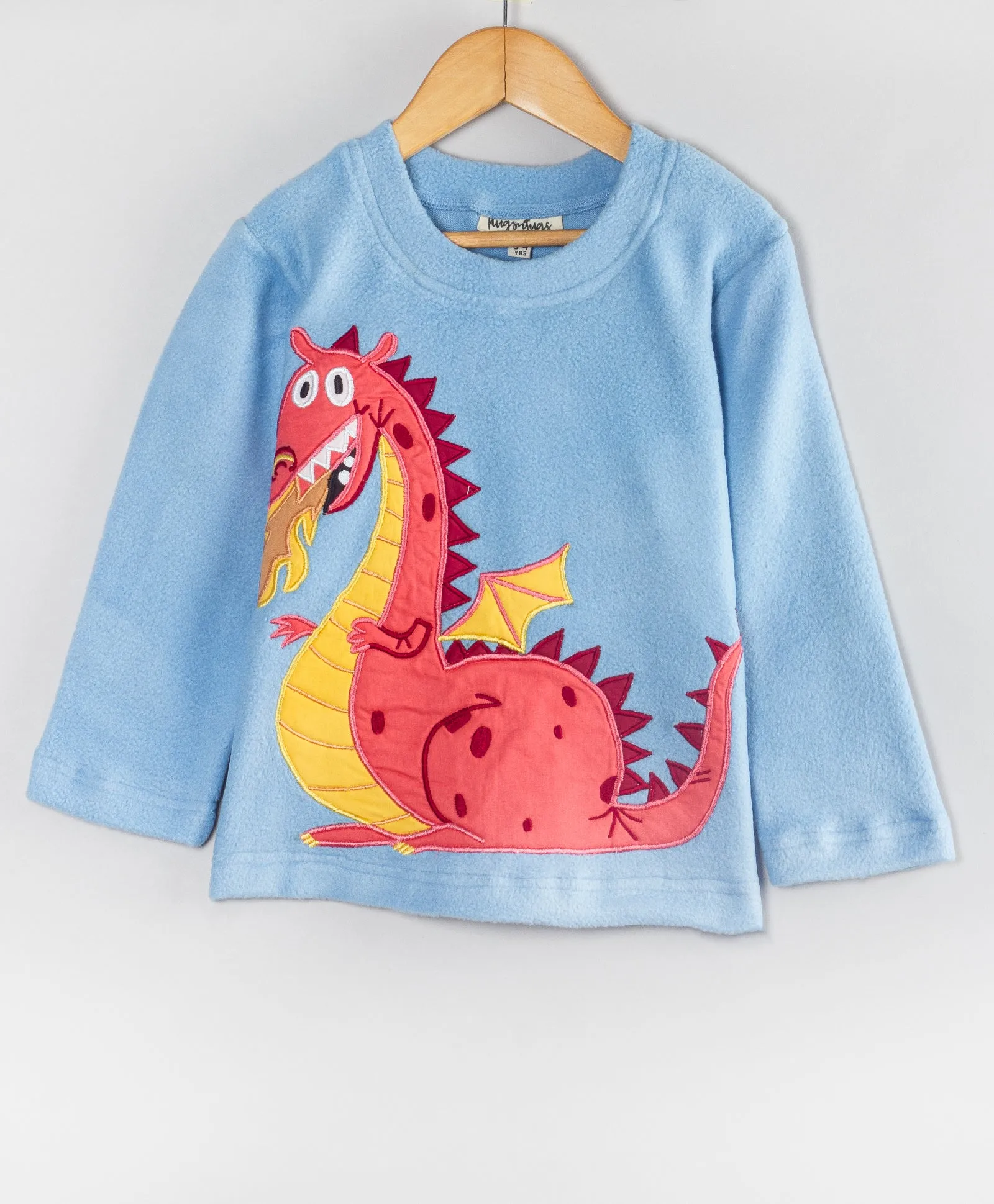 DRAGON PATCHWORK LIGHT BLUE FLEECE SET