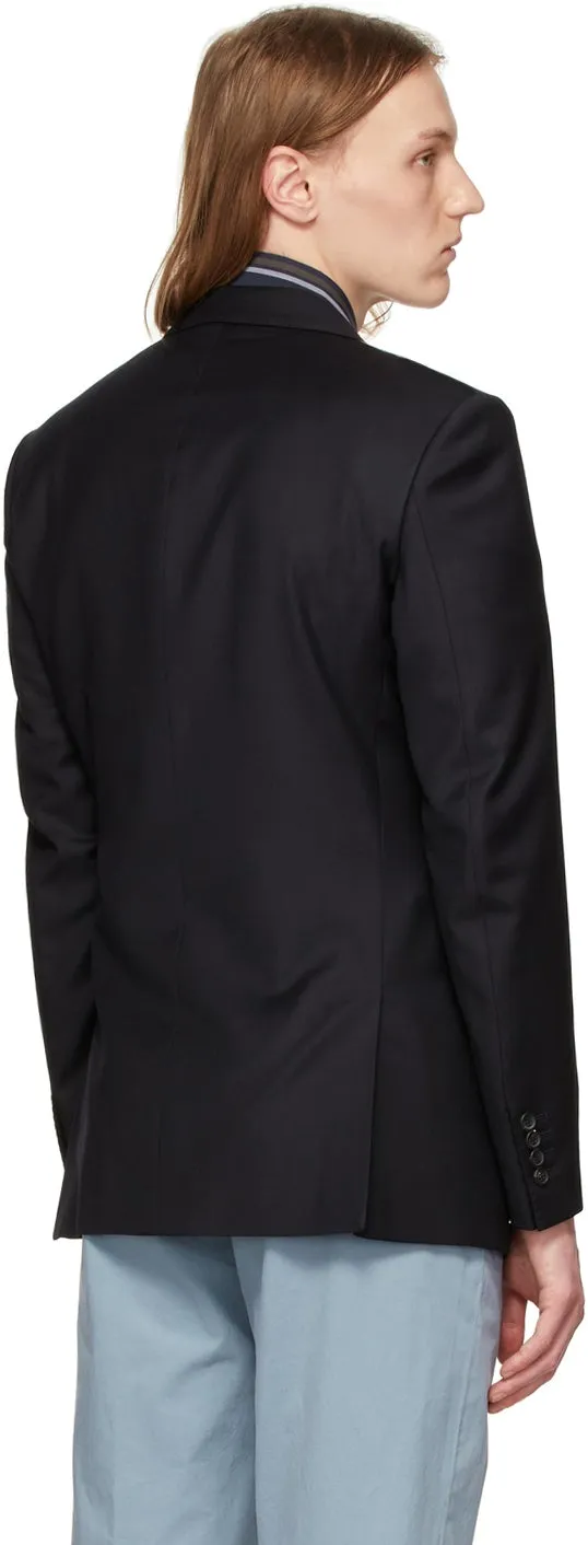 Dunhill Navy Wool Mayfair Blazer