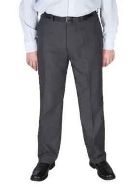 Dura Press Mens Poly Viscose Formal Trousers in Charcoal