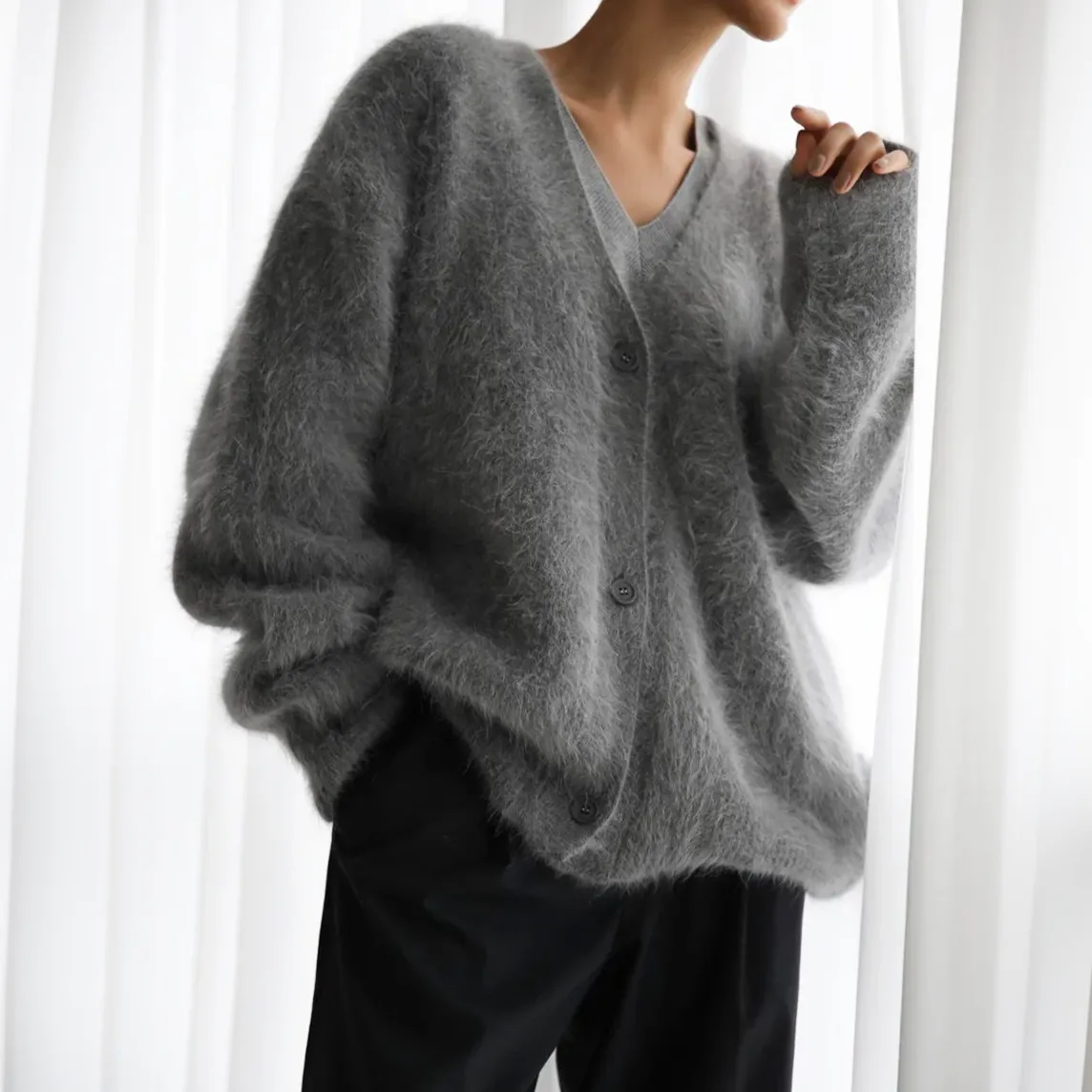 Eliza - Comfortable Cashmere Cardigan