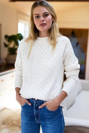 Emerson Fry Ivory Fisherman Sweater
