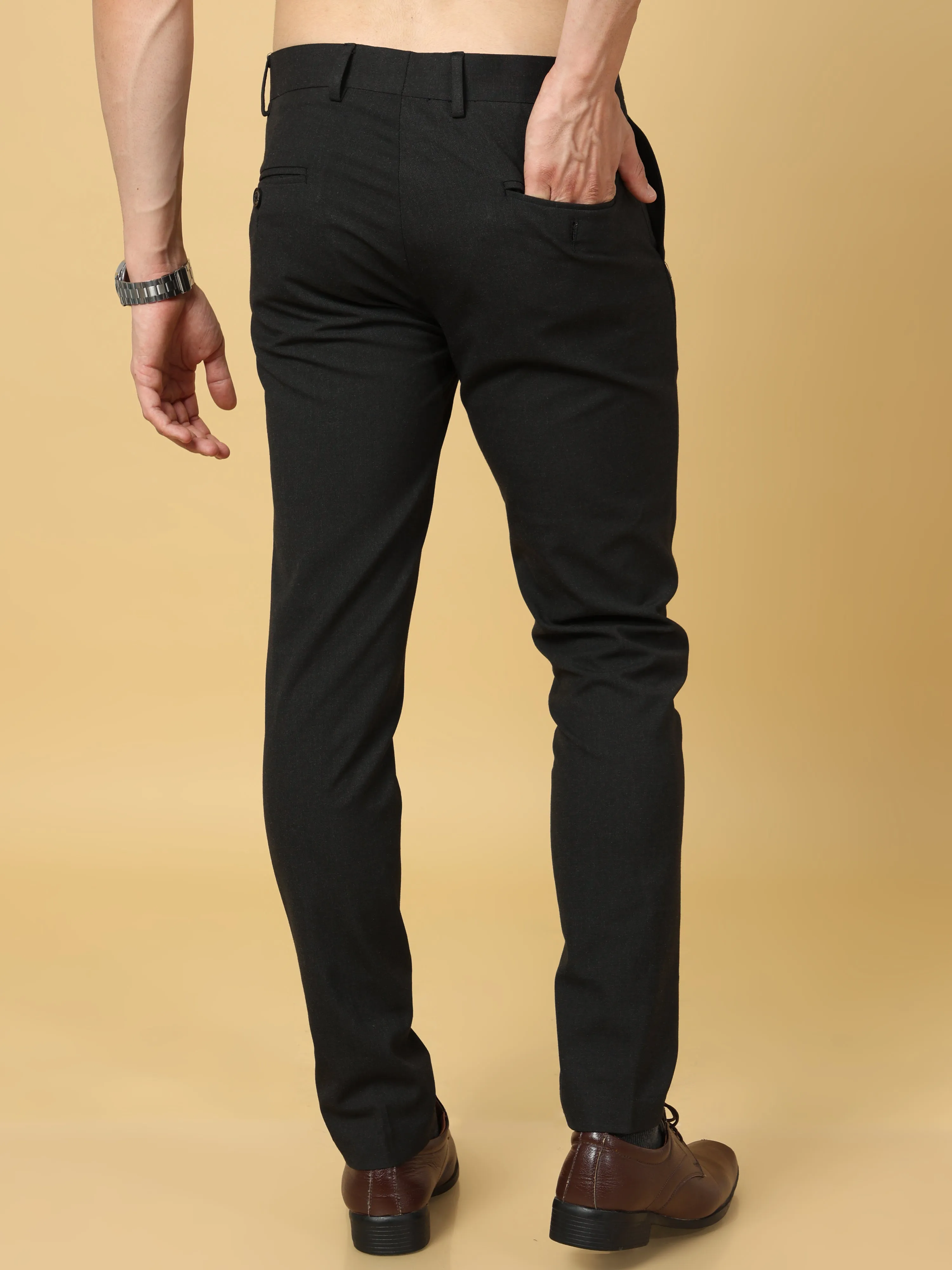 Essential Black Sleek Formal Trouser