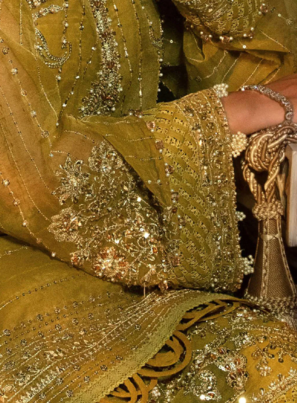 Evara By Elaf Embroidered Organza Suits Unstitched 3 Piece - EL24EV EFE-03 SUNLIT