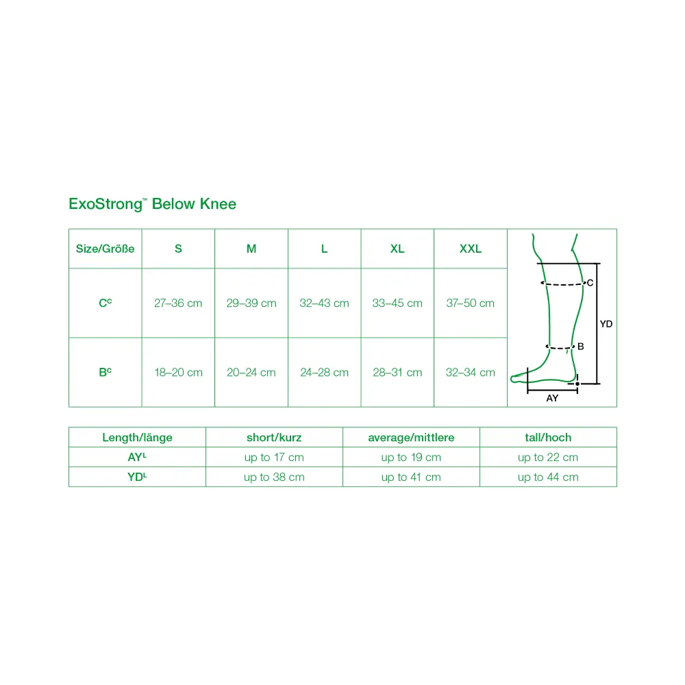 ExoStrong Below Knee, Open Toe, Silicone Top