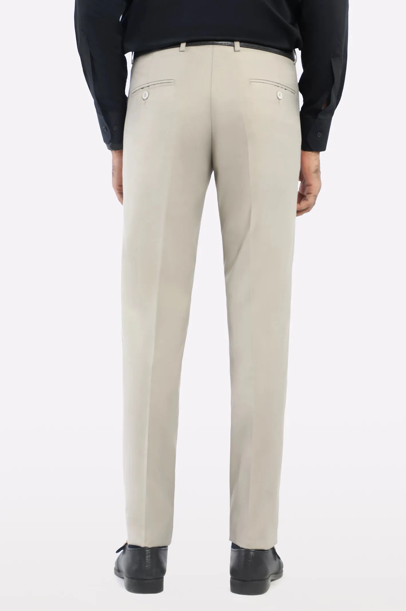 Fawn Slim Fit Formal Trouser