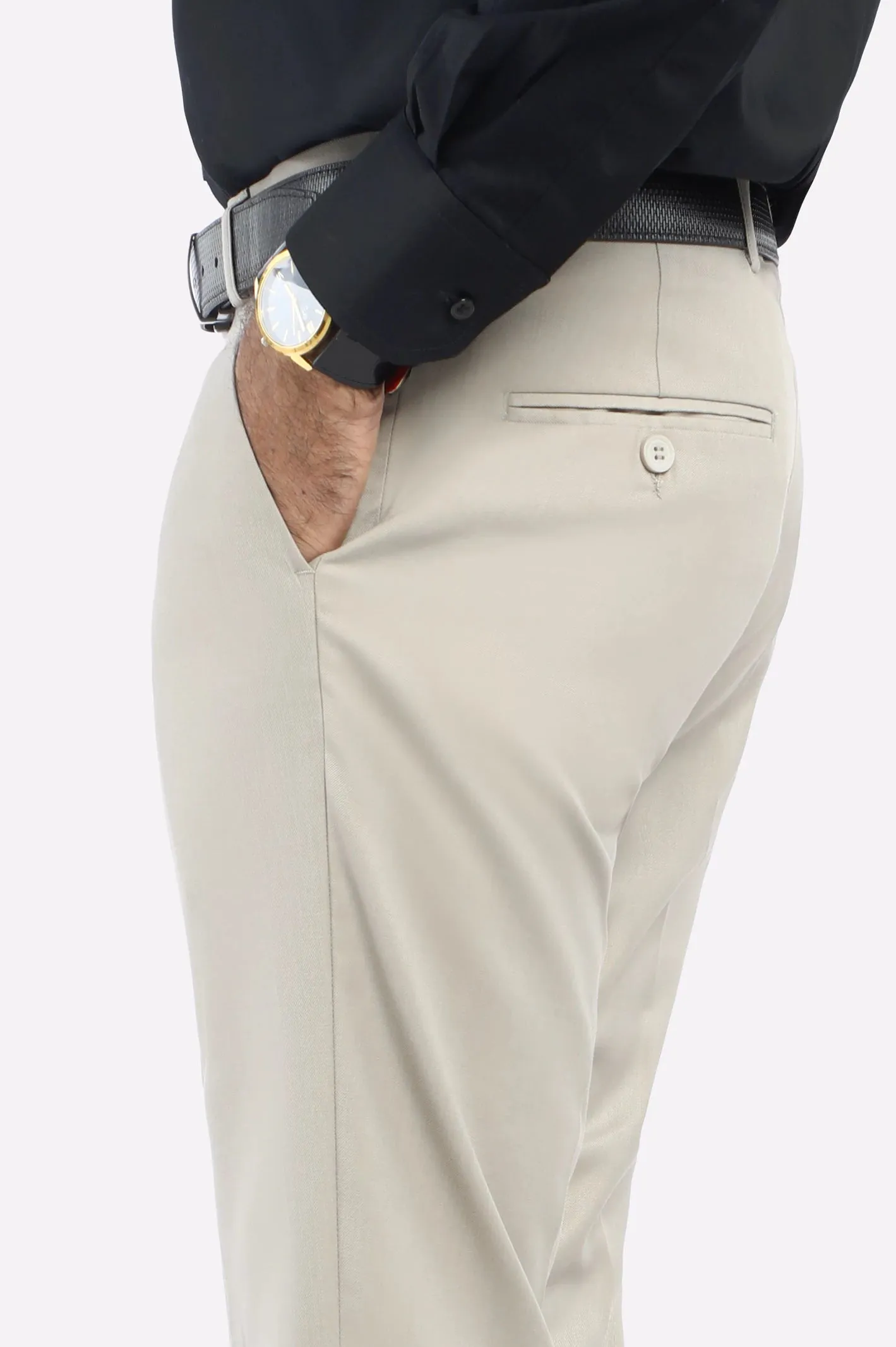 Fawn Slim Fit Formal Trouser