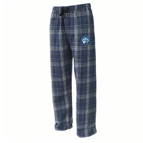 Fox Soccer Academy Flannel Plaid Pajama Pant Navy/White