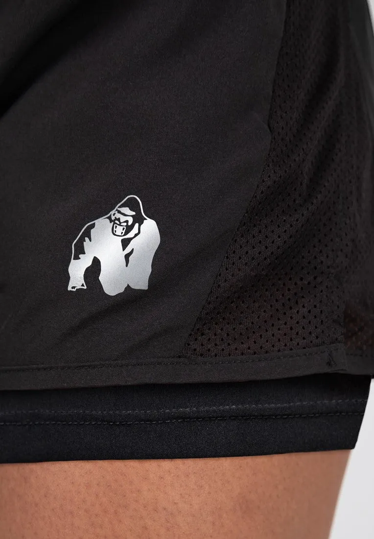 Gorilla Wear Portland 2-In-1 Shorts - Black