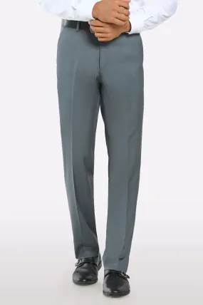 Grey Regular Fit Formal Trouser