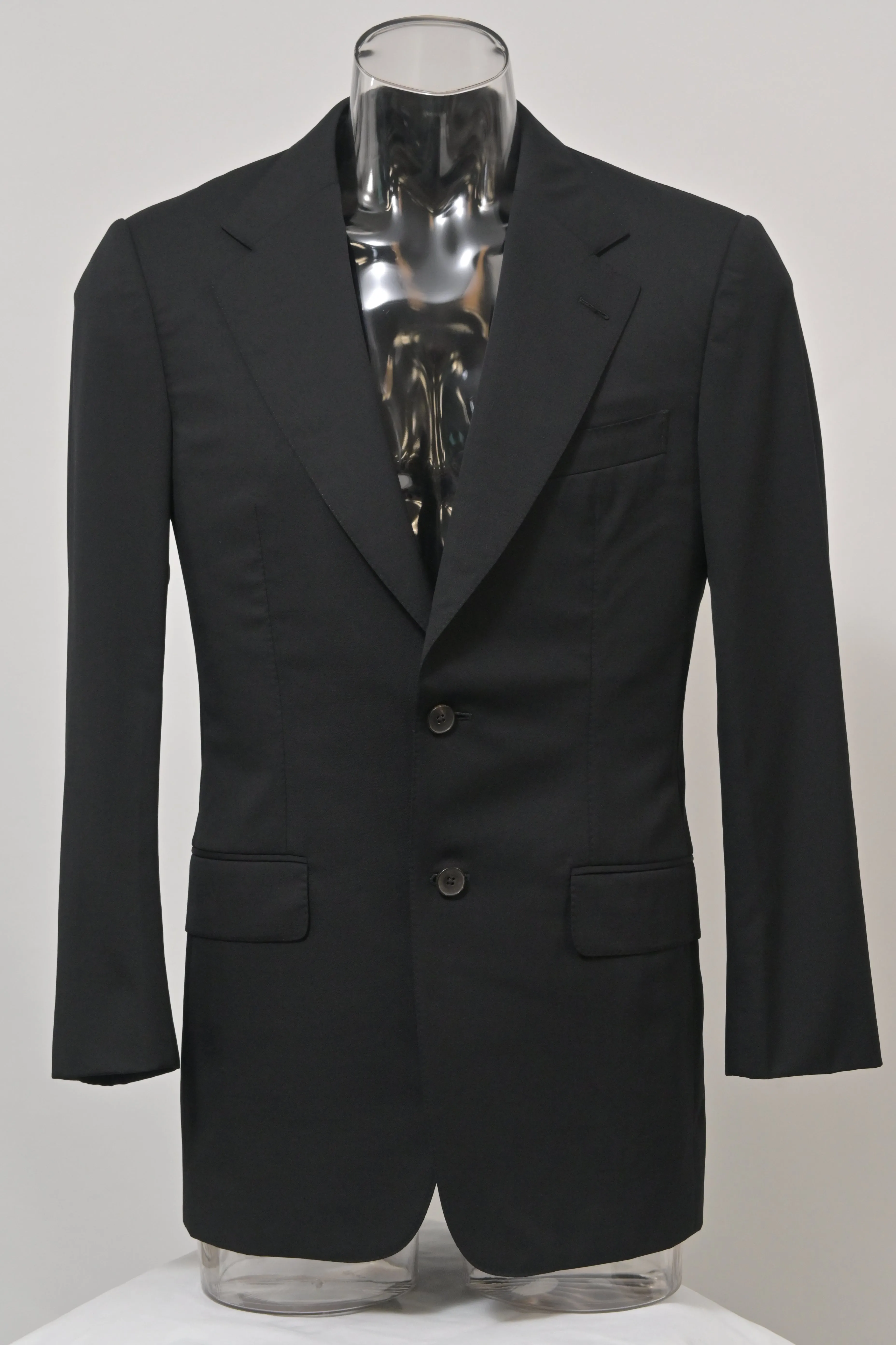 Gucci Single-Breasted Blazer in Black Wool