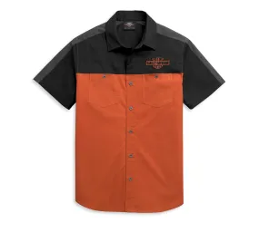 Harley-Davidson® Men's Colorblock Slim Fit Logo Shirt - 96455-21VH