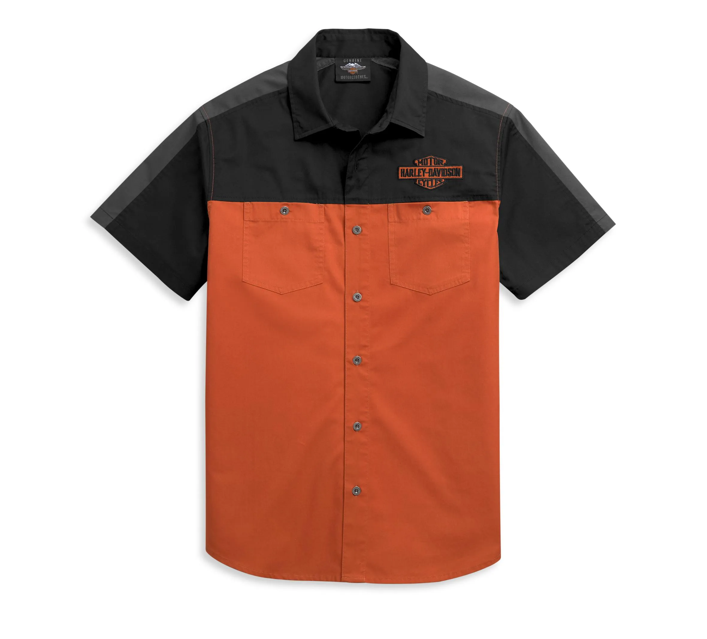 Harley-Davidson® Men's Colorblock Slim Fit Logo Shirt - 96455-21VH