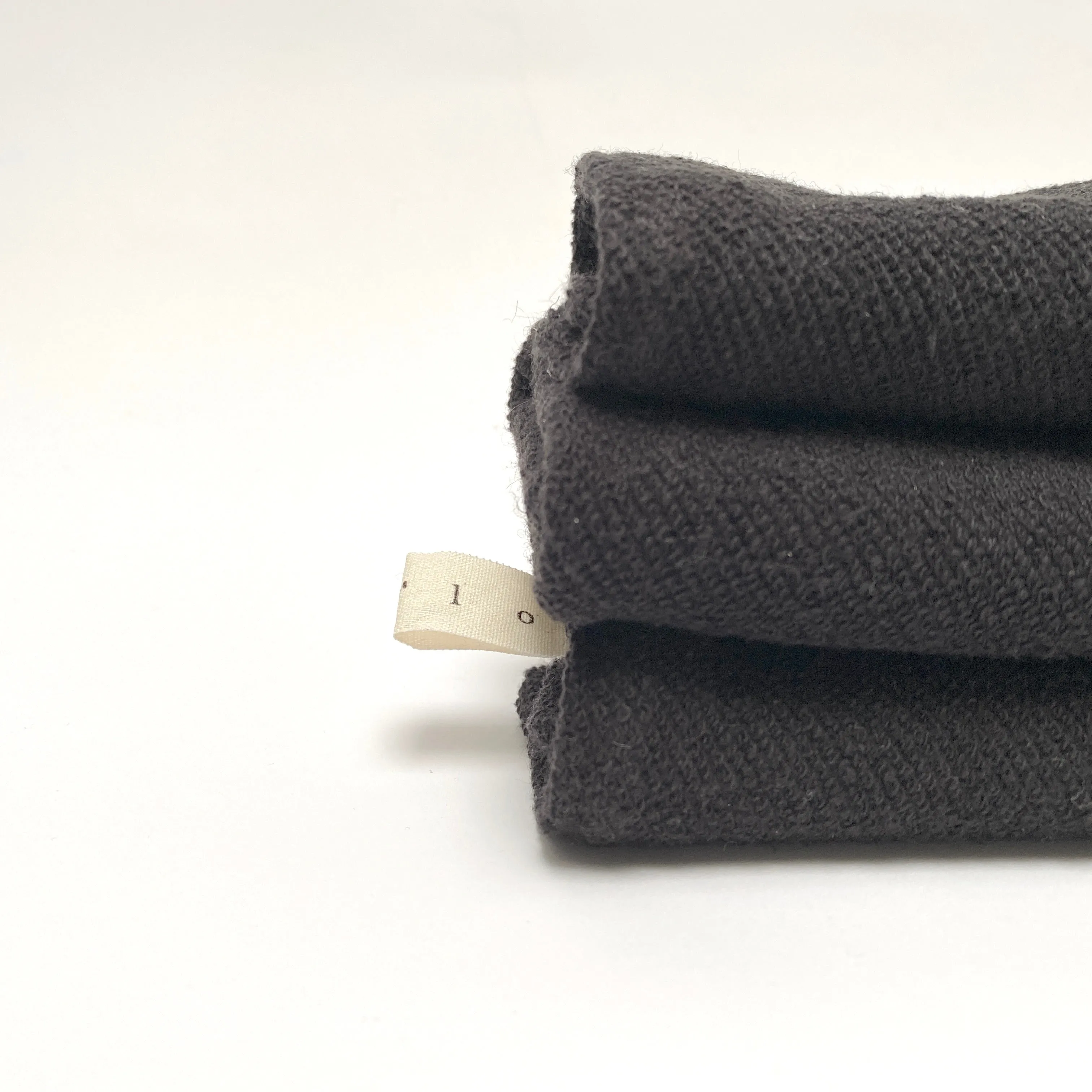 hemp wash cloths (black)