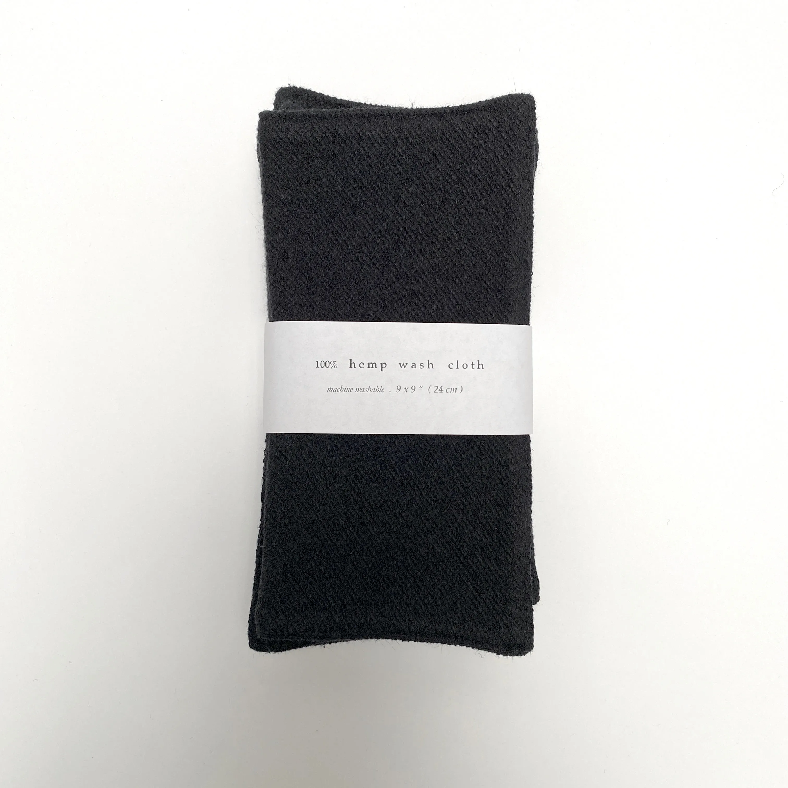hemp wash cloths (black)