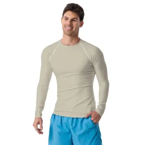 Humble Sportswear™ Men's Beige Rash Guard