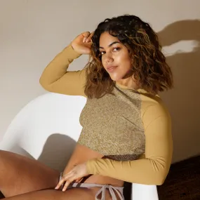 Humble Sportswear™ Pattens Beige Compression Crop Top