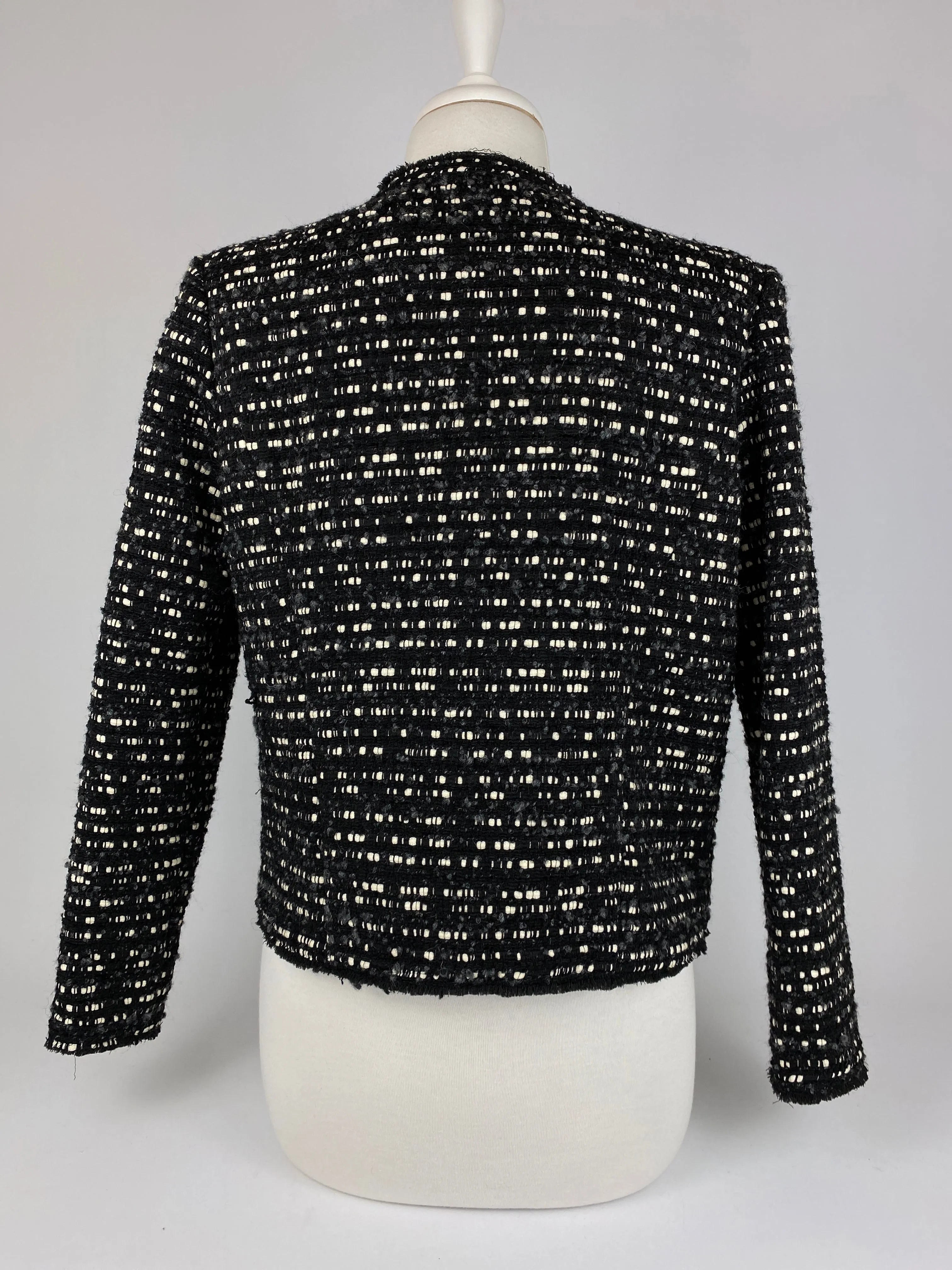 IRO - MAMASPE TWEED JACKET IN BLACK - SZ 42 (FIT AU 12)